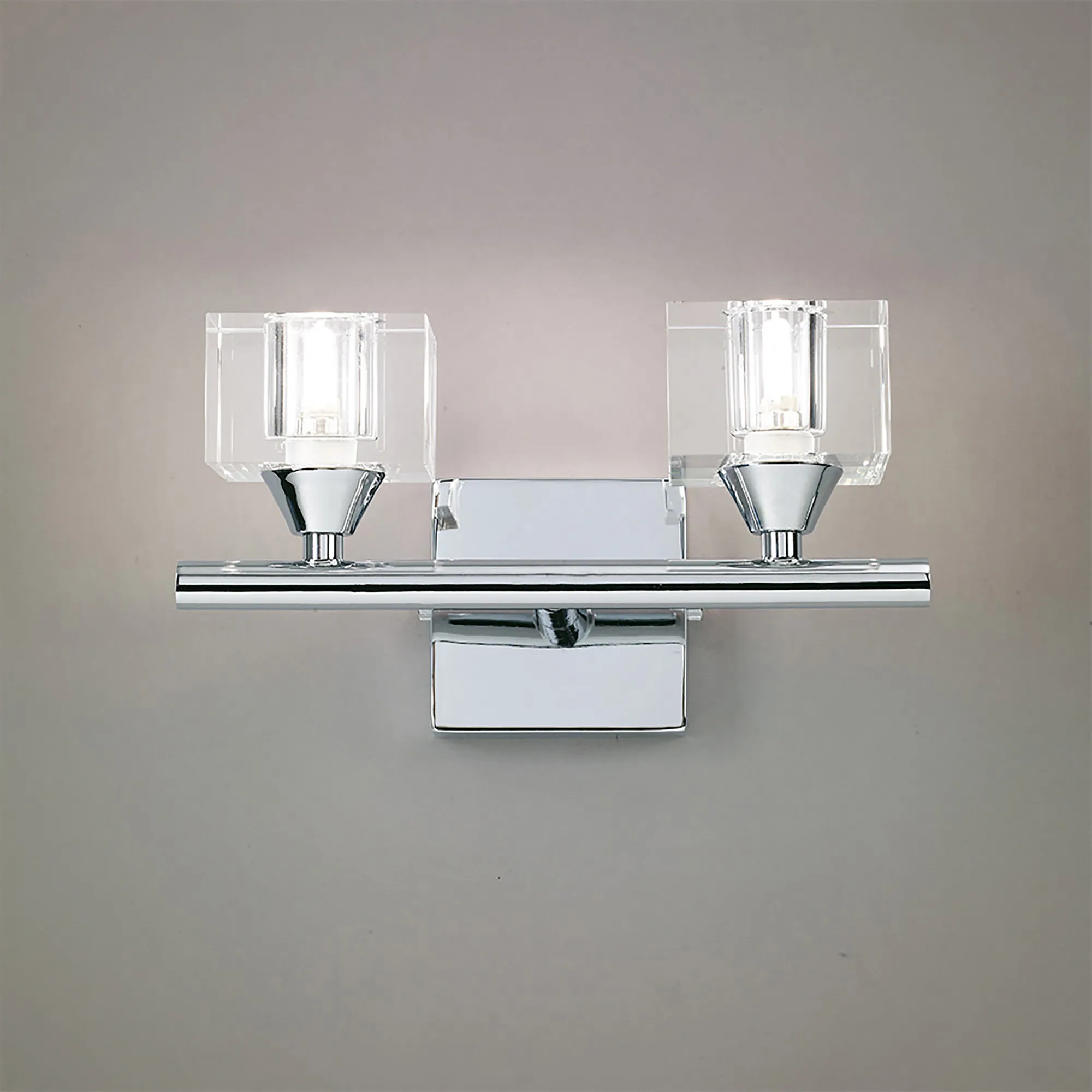 Cuadrax Polished Chrome Wall Lights Mantra Armed Wall Lights